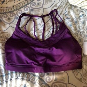 Purple sports bra